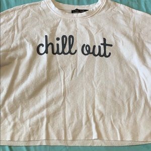 “Chill Out” Cropped Sweater